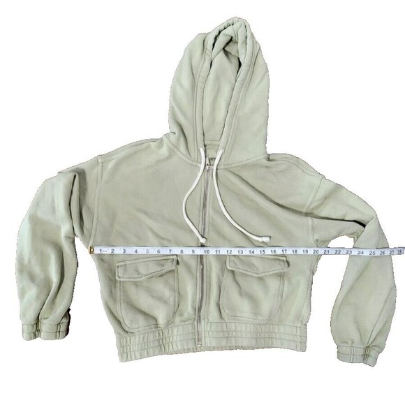 Aerie Cropped Zip Up Hoodie size SP EUC - Picture 6 of 7